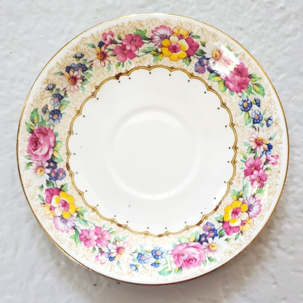 Vintage Bone China Saucer